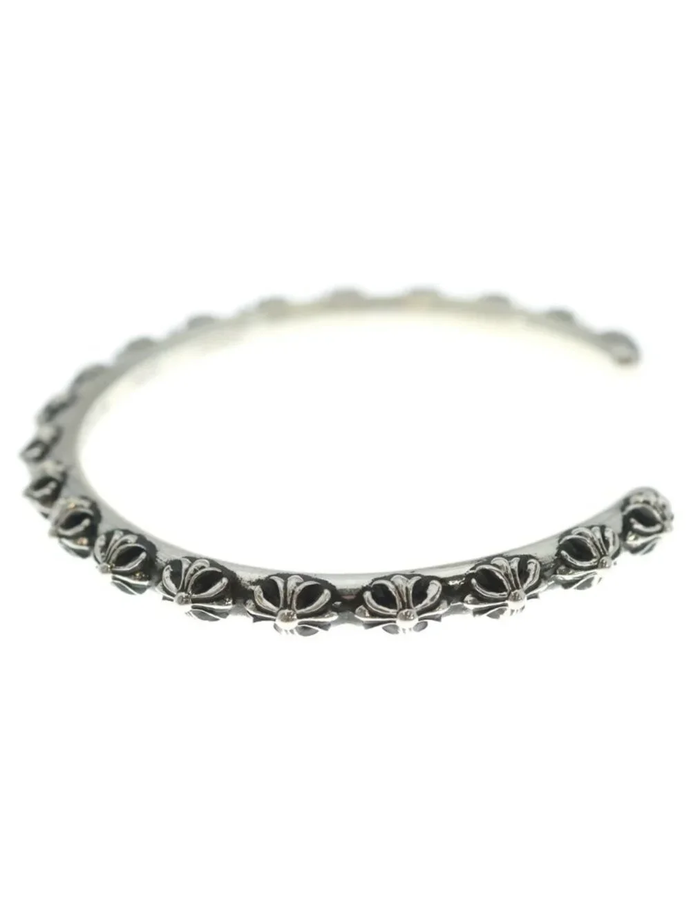Chrome Hearts Bangle Cross Band Bracelet Silver